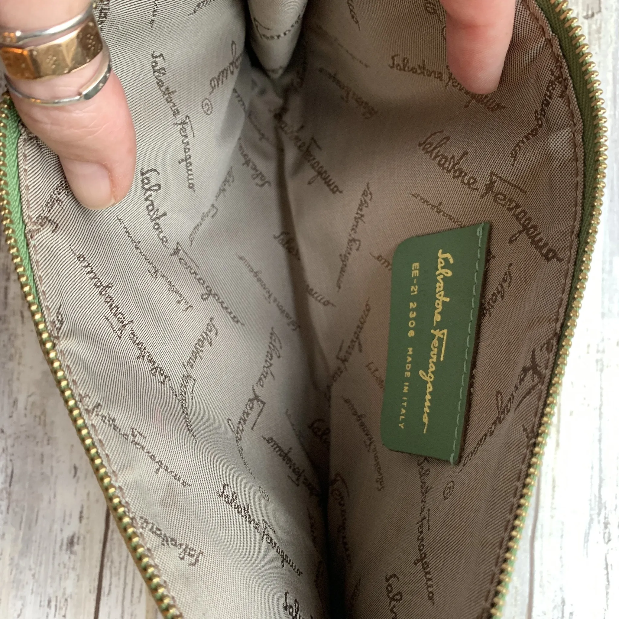 1990s Silk Floral Scarf Clutch by Salvatore Ferragamo. Sustainable Vintage Fashion Accessory.