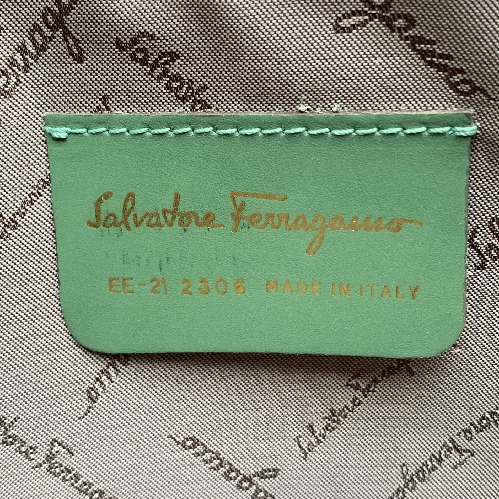 1990s Silk Floral Scarf Clutch by Salvatore Ferragamo. Sustainable Vintage Fashion Accessory.