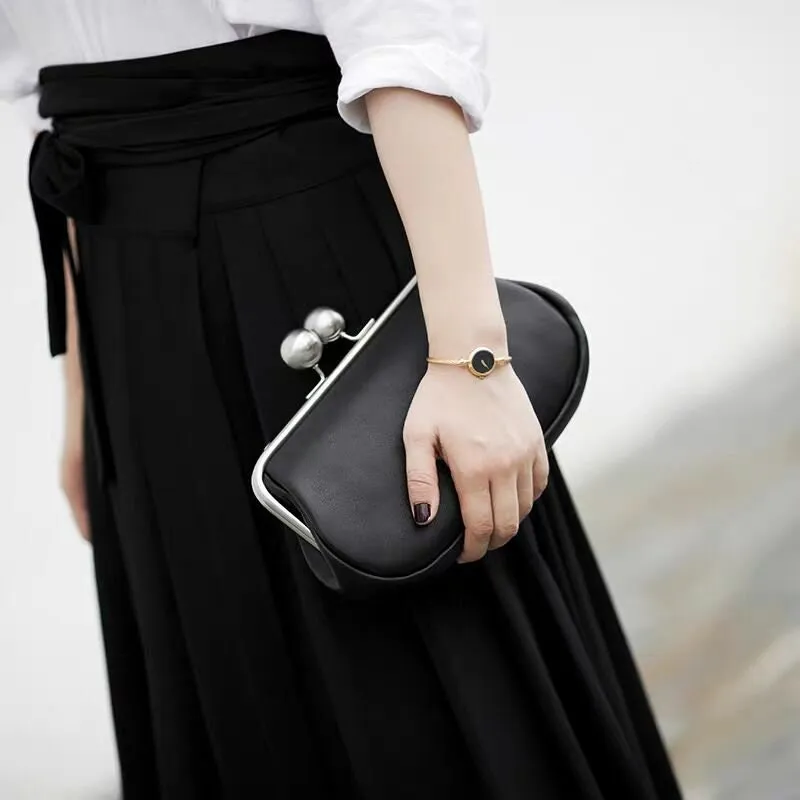 25cm (10") Retro Purse Frame With Big Kiss-Lock Pick Color