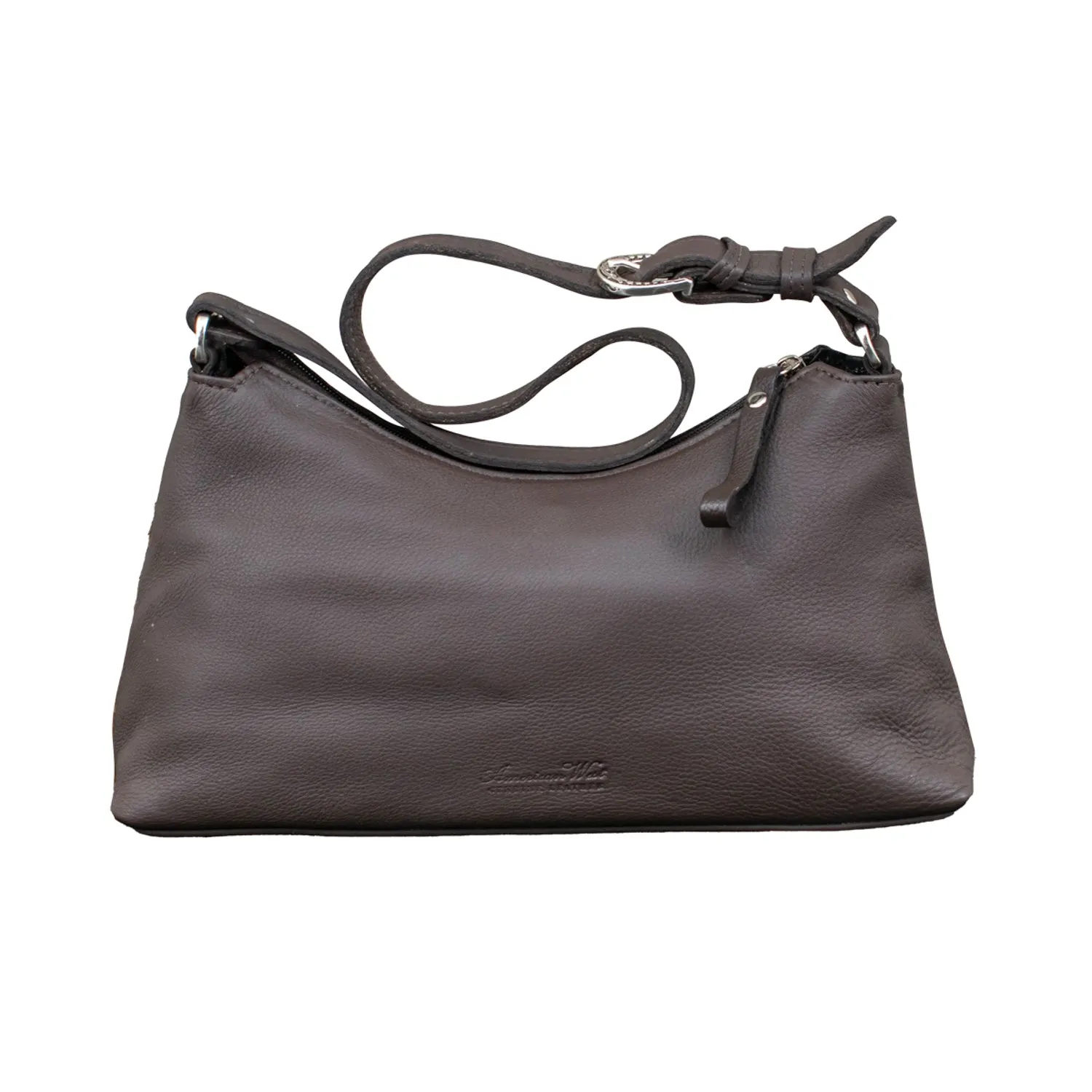 American West Cowtown Brindle Hair-On Leather Zip Top Shoulder Bag