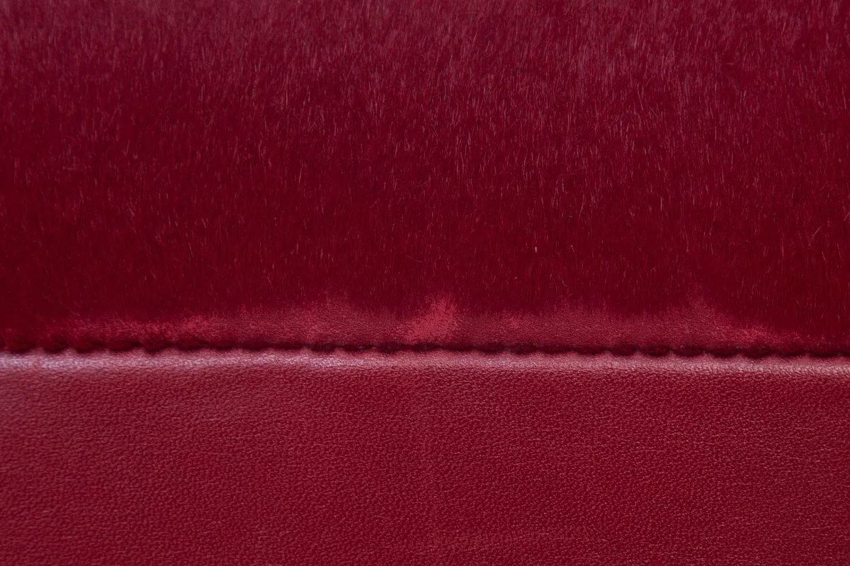 Celine Red Calf Hair Box Handbag