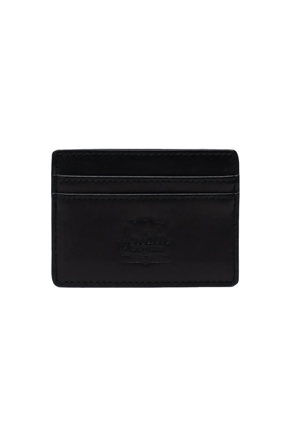 CHARLIE LEATHER RFID WALLET - BLACK