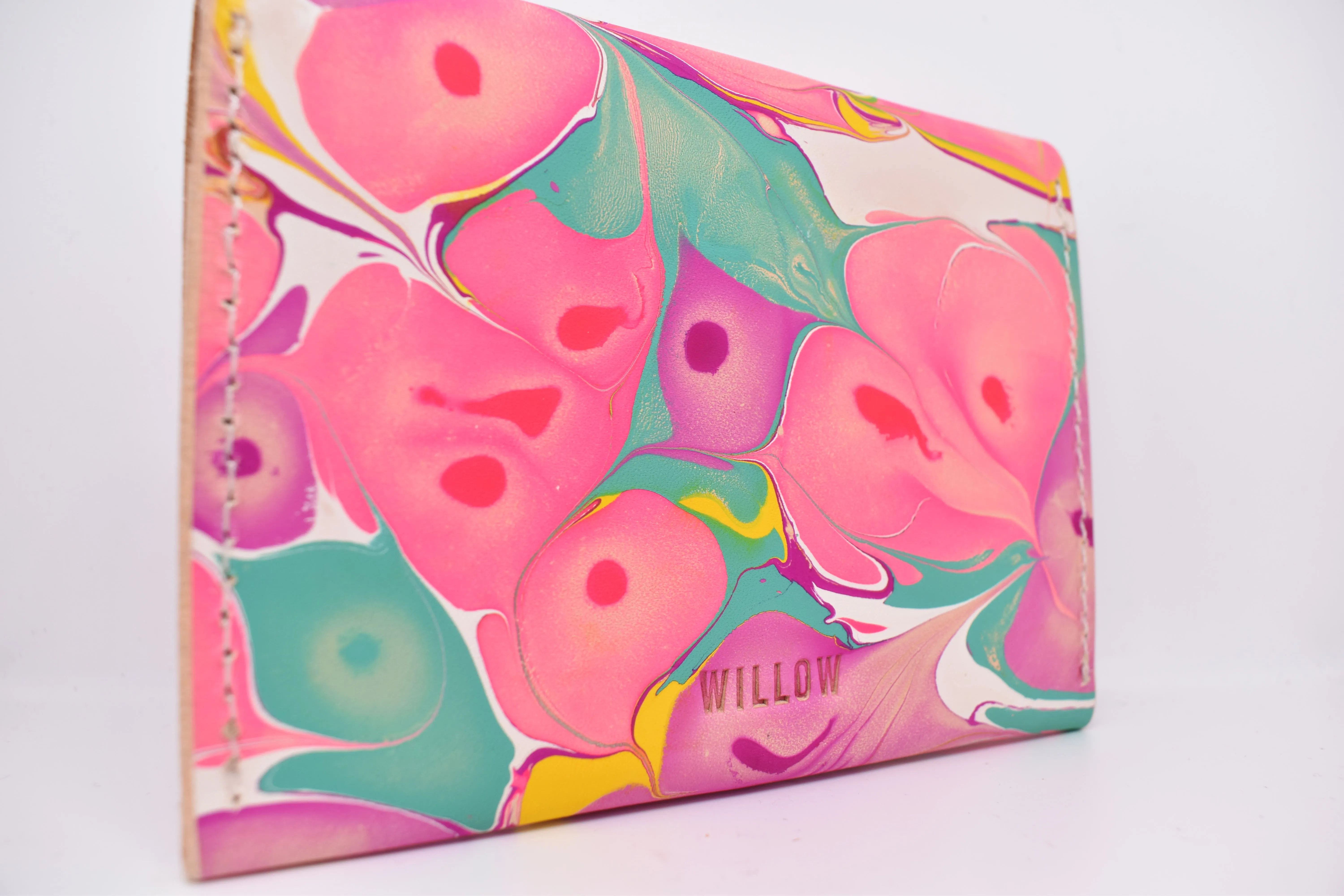 Handmade Leather Purse - Marbled