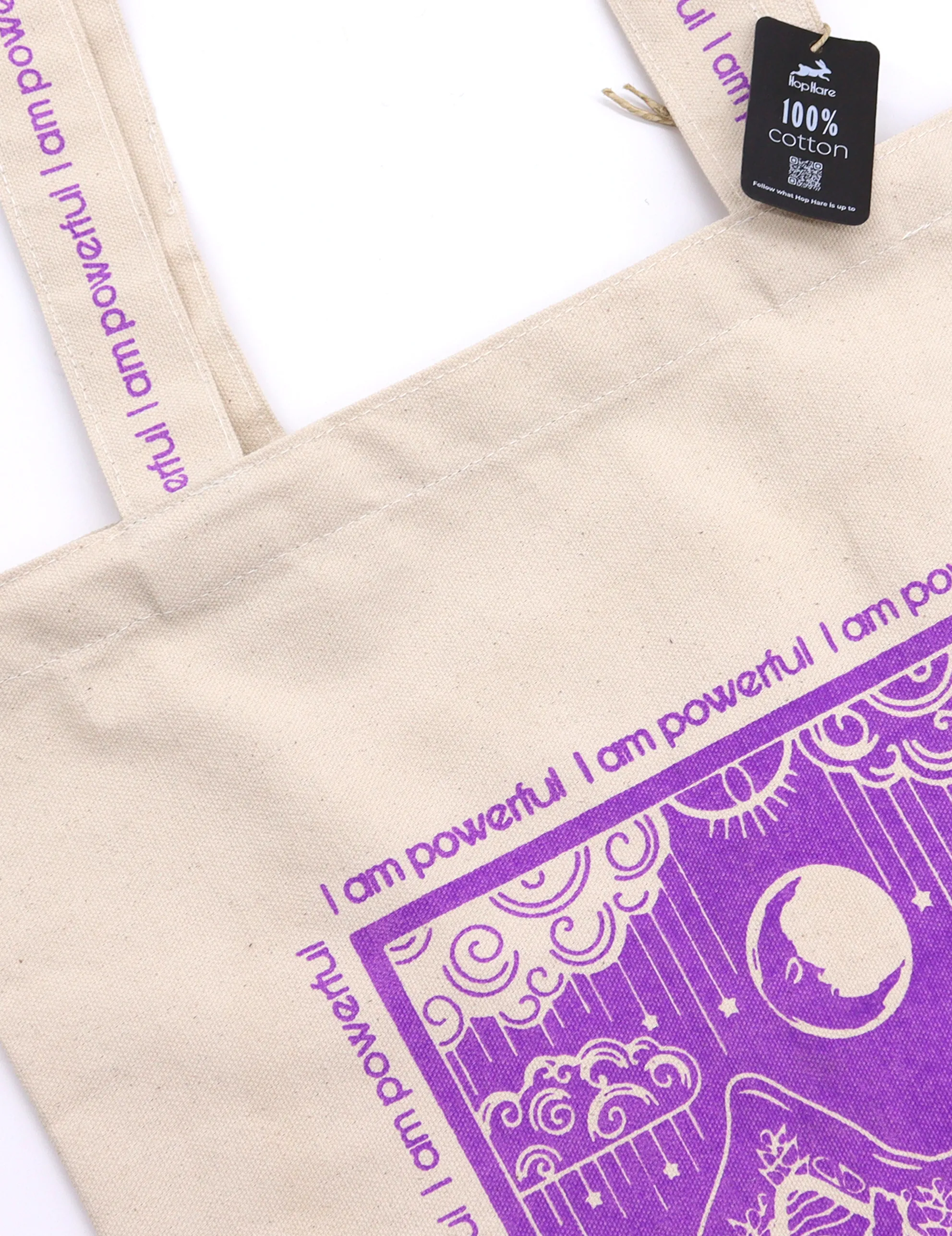 Hop Hare Tote Bag Indkøbspose - I Am Powerful
