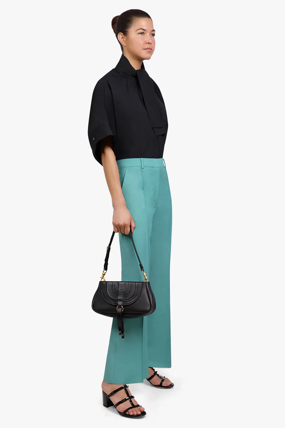 MARCIE SMALL SADDLE BAG | BLACK