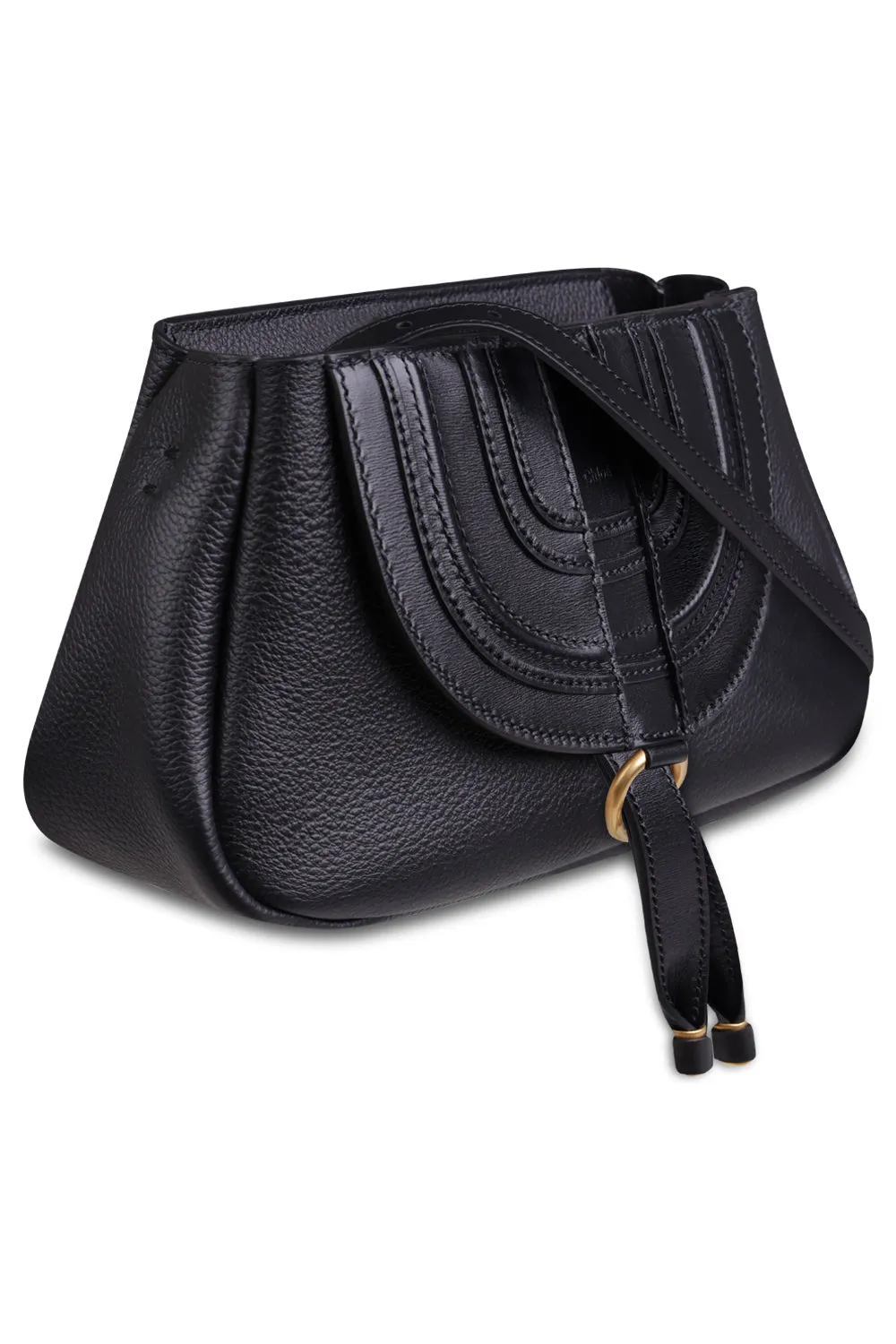 MARCIE SMALL SADDLE BAG | BLACK