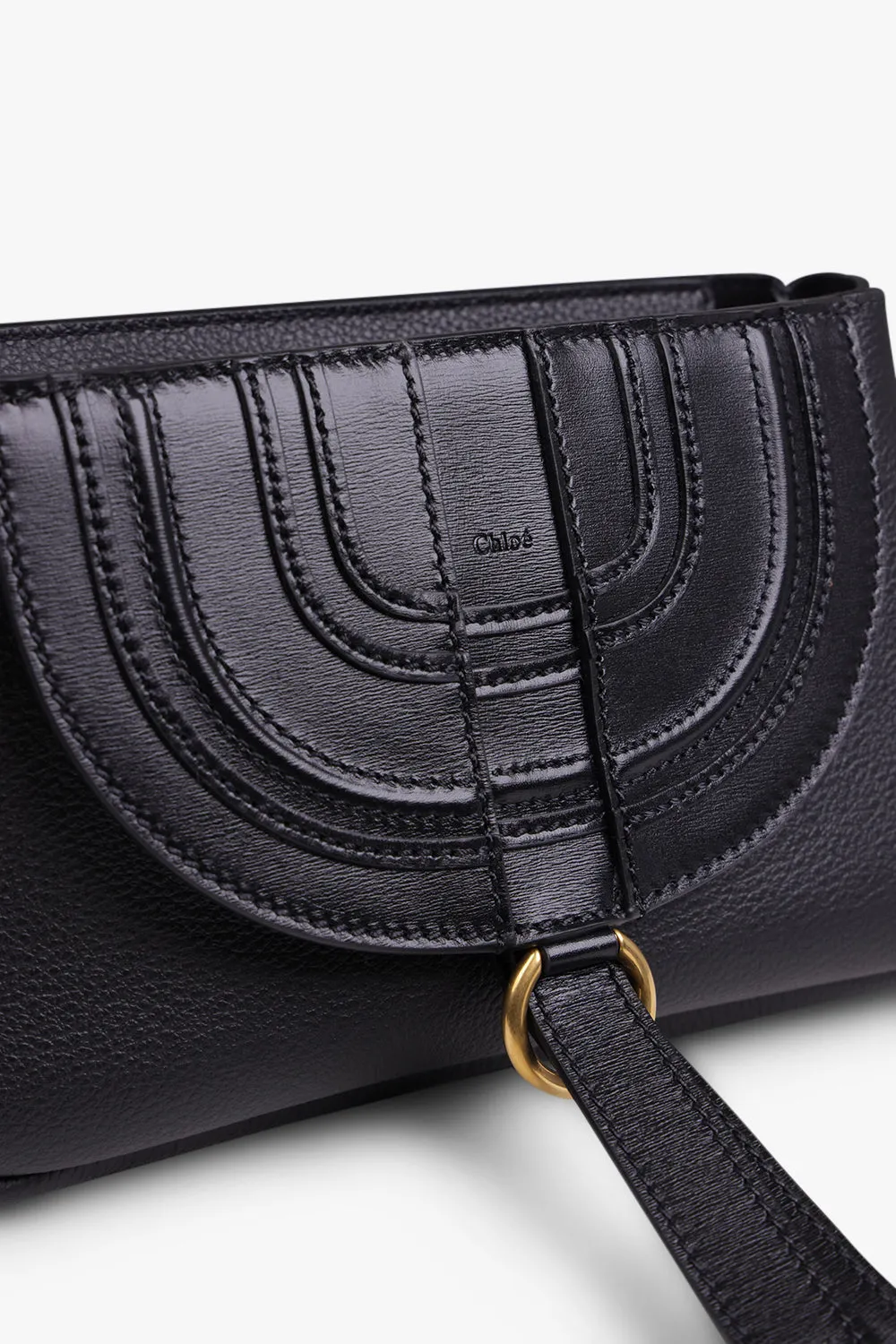MARCIE SMALL SADDLE BAG | BLACK