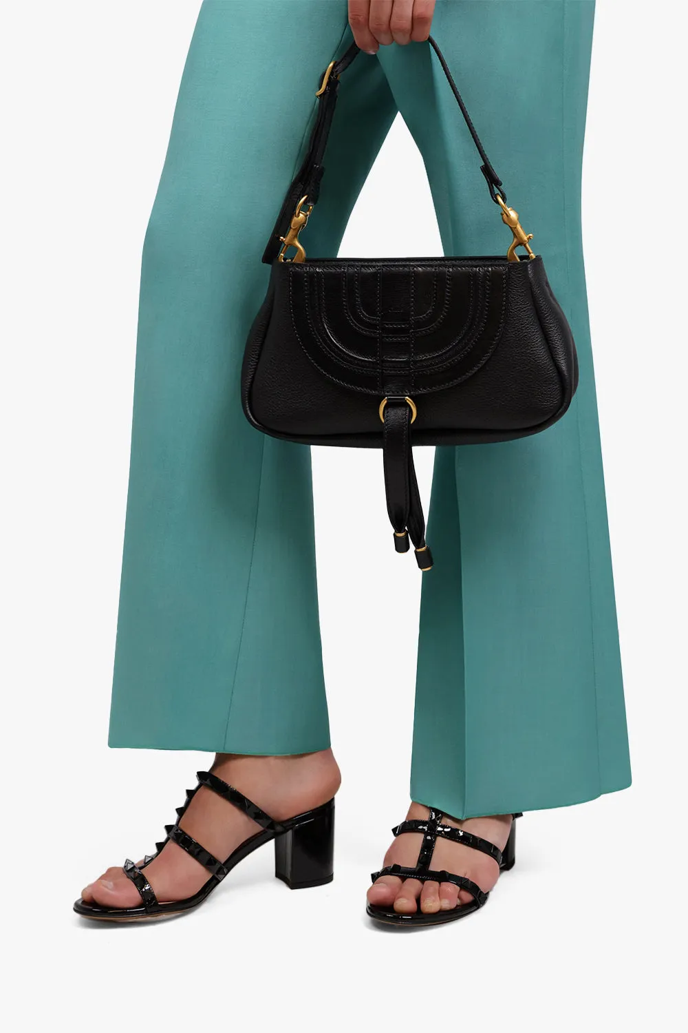 MARCIE SMALL SADDLE BAG | BLACK