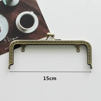 Rectangular Bronze Purse Frame Clutch Bag Purse Frame Sewing Bag Maker Various Size