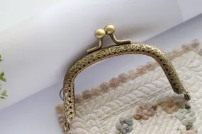 Retro Bronze Purse Frame Sewing Style