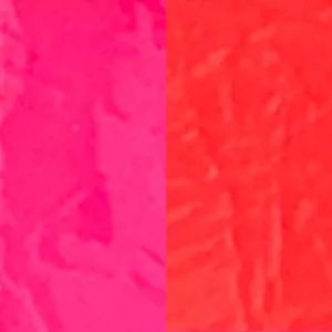 Small Color Block Zip Pouch | Fluoro Pink   Fluoro Red