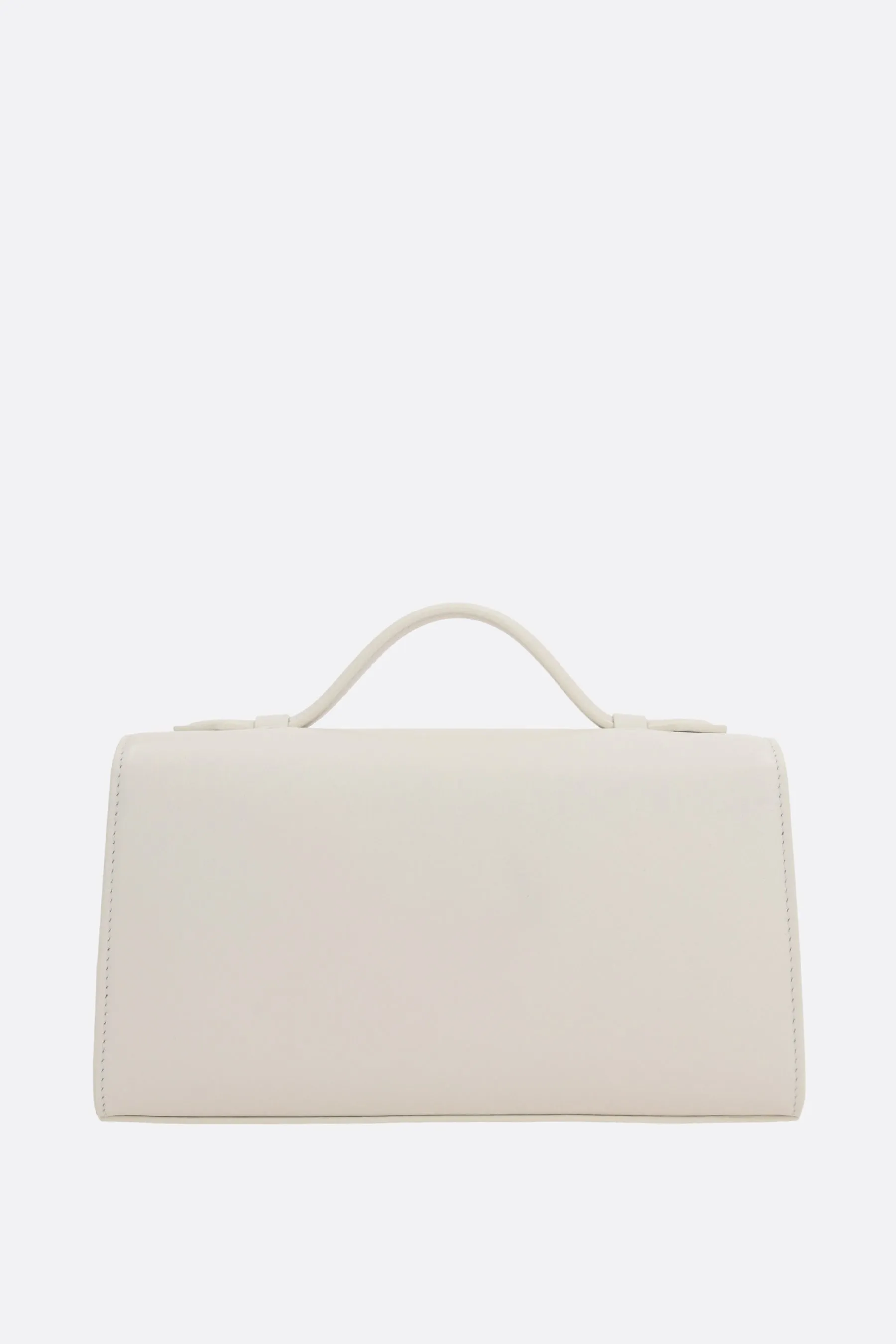 Elegant Smooth Leather Symmetry Pochette Handbag - Chic and Versatile Designer Accessory