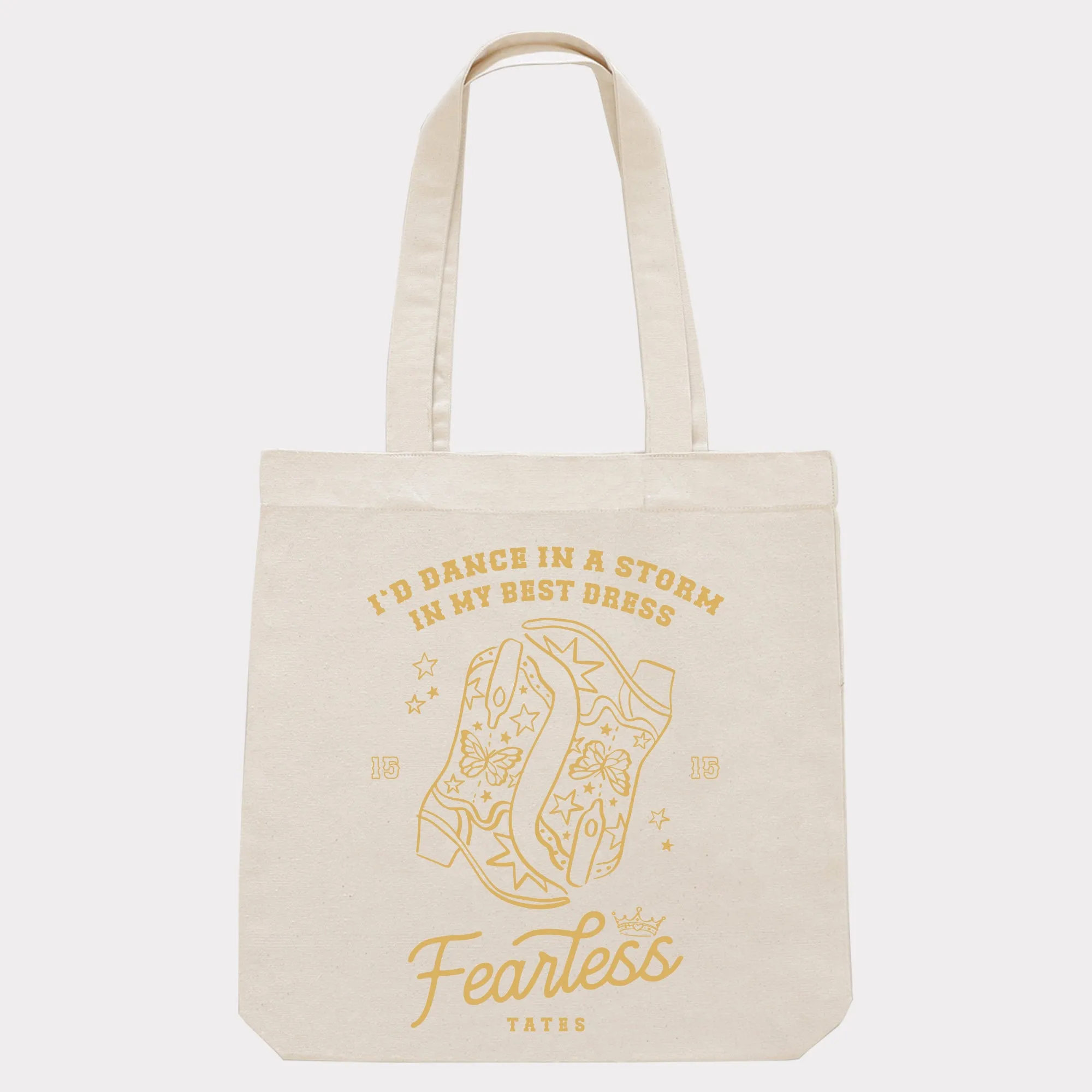 Tote bag mit "Fearless" Motiv