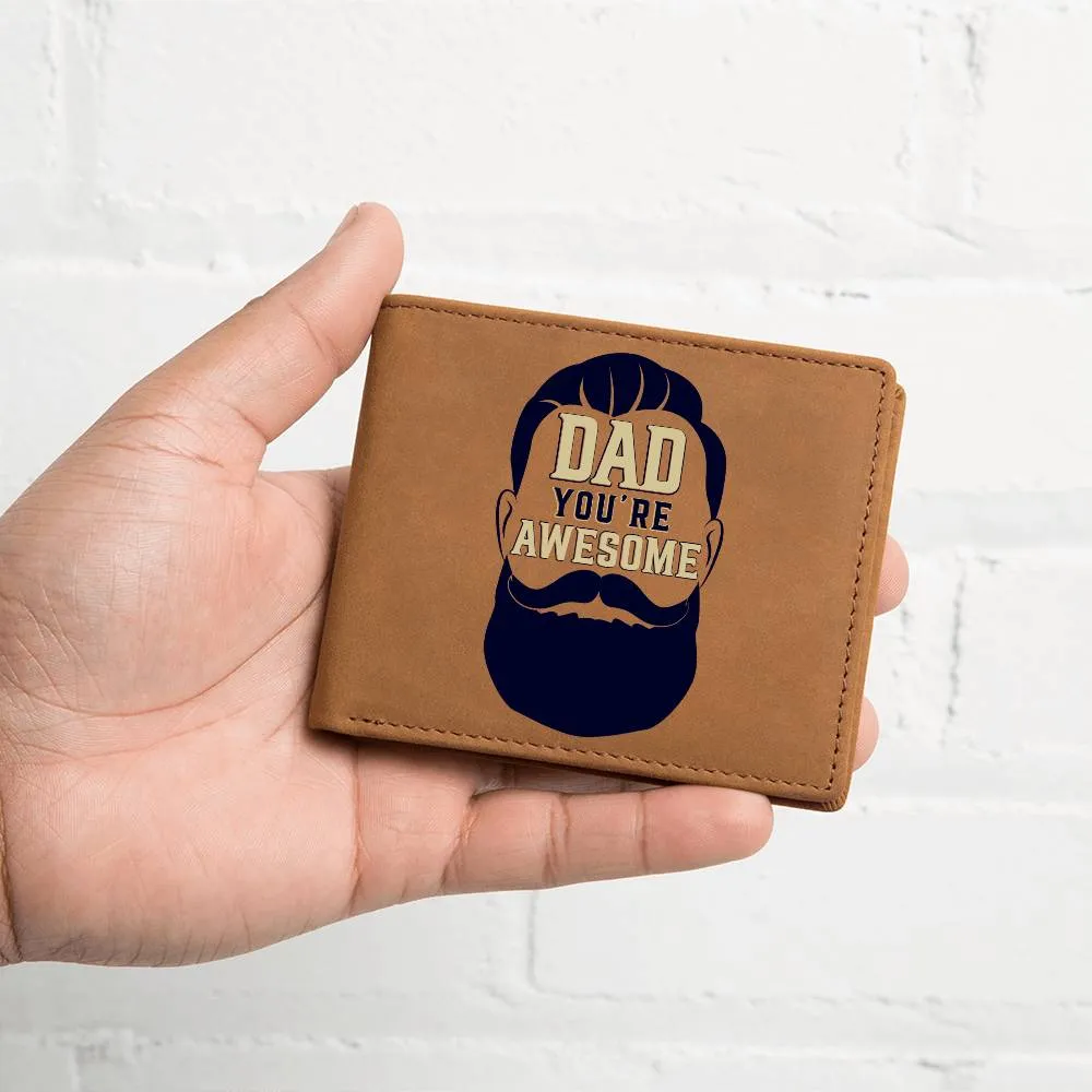 Wallet Design_Dad Awesome Leather Wallet