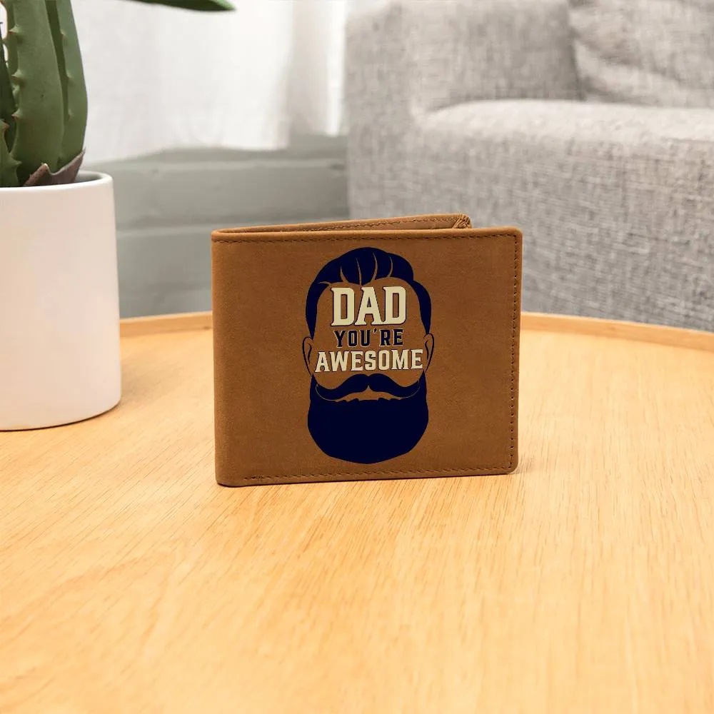 Wallet Design_Dad Awesome Leather Wallet