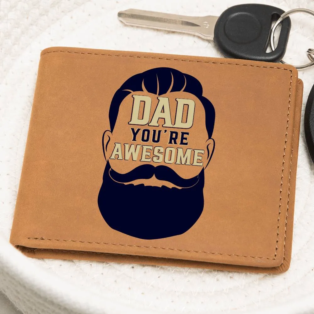 Wallet Design_Dad Awesome Leather Wallet