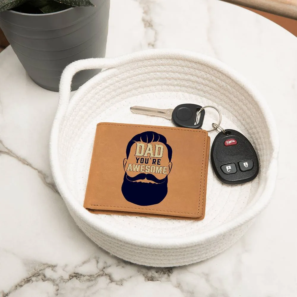Wallet Design_Dad Awesome Leather Wallet