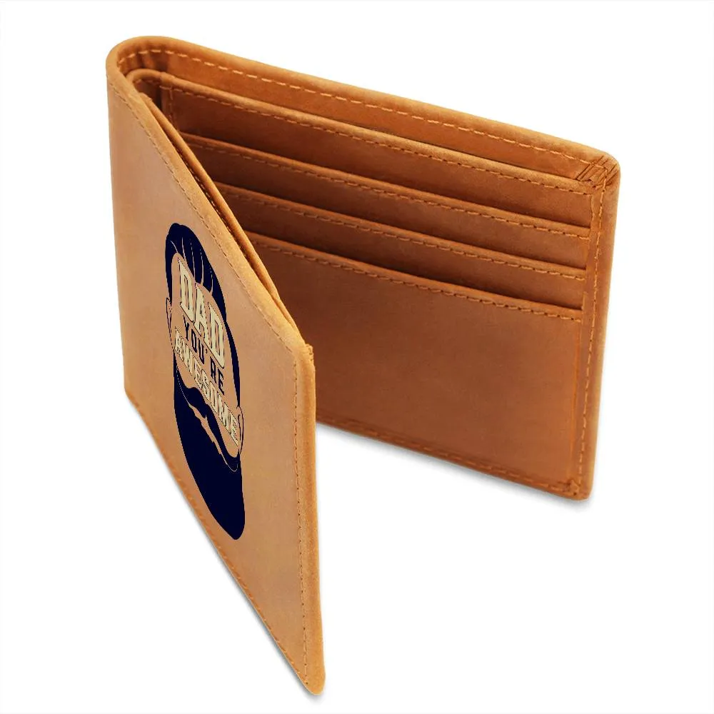 Wallet Design_Dad Awesome Leather Wallet