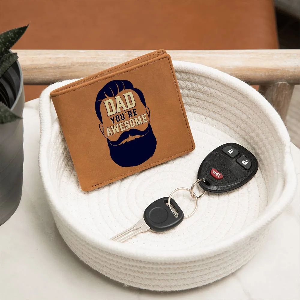 Wallet Design_Dad Awesome Leather Wallet