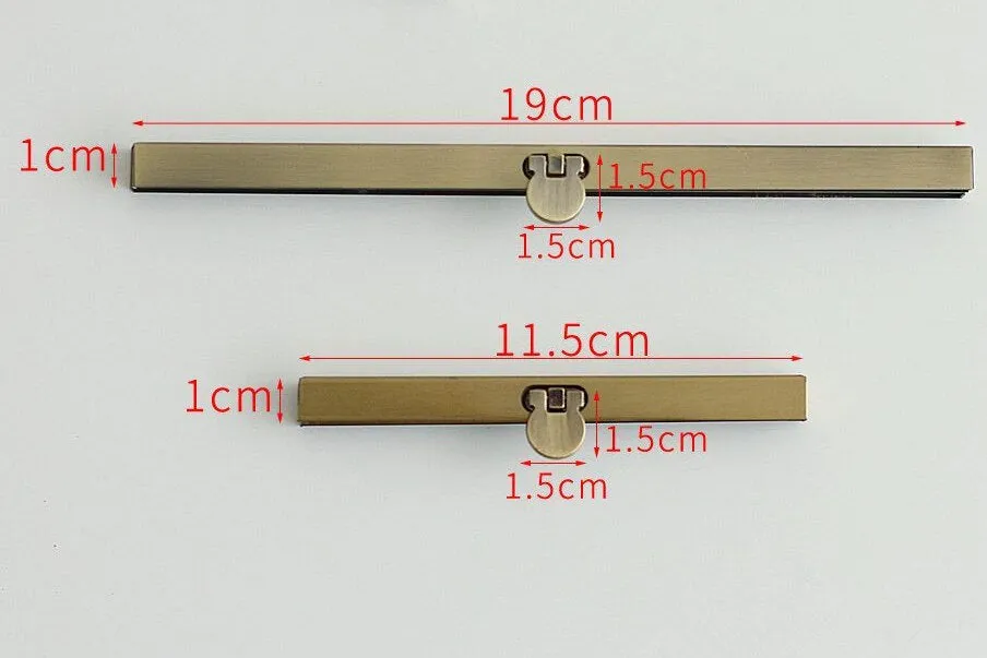 Wedding Purse Frame Bar Lock Wallet Purse Frame With Screws 19cm ( 7") / 11.5cm (1/2")